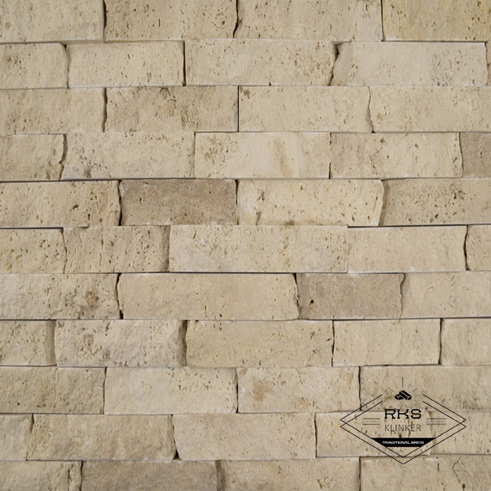 Фасадный камень Полоса - Травертин Бежевый Classic Light в Саратове